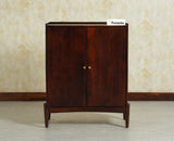 Wellington Solid Wood Bar Cabinet - Bar Cabinet - Furniselan Grey-Finish