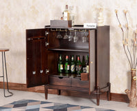 Wellington Solid Wood Bar Cabinet - Bar Cabinet - Furniselan