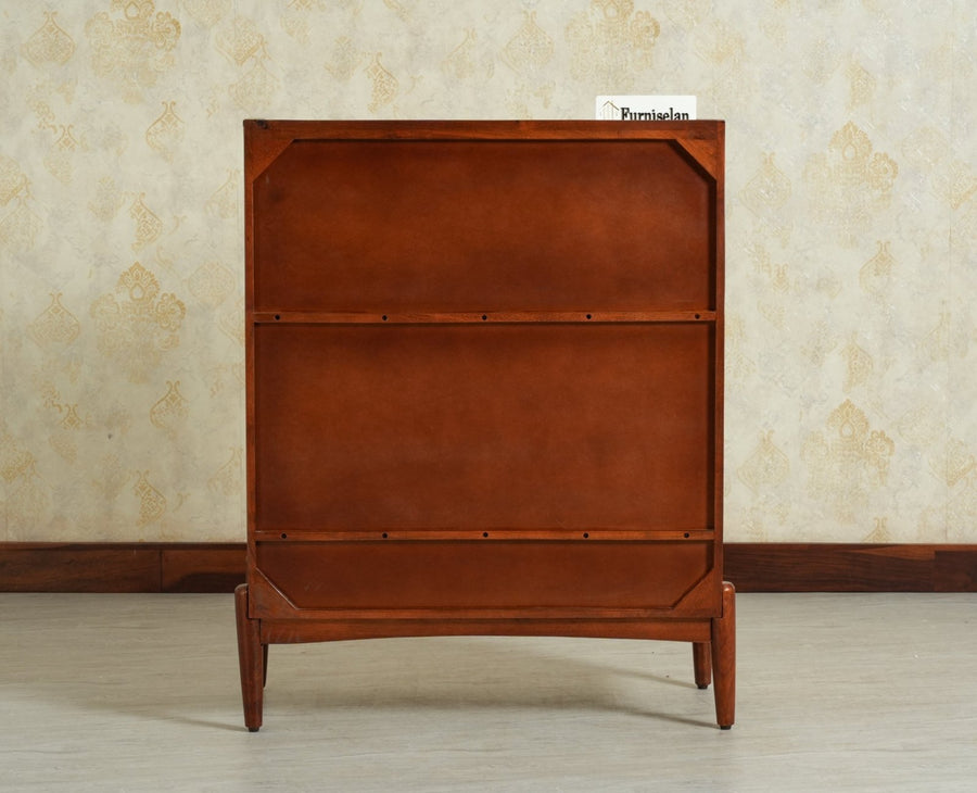 Wellington Solid Wood Bar Cabinet - Bar Cabinet - Furniselan- Brown Finish