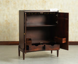 Wellington Solid Wood Bar Cabinet - Bar Cabinet - Furniselan Grey-Finish