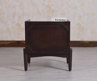 Wellington Solid Wood Bedside Table Two Drawer - Bedside Table - Furniselan - Grey-Finish