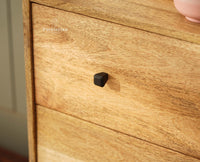 Wellington Solid Wood Chest of Drawer Furniselan-Natural Finish