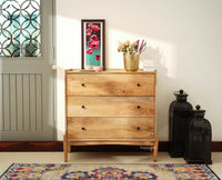 Wellington Solid Wood Chest of Drawer Furniselan-Natural Finish