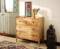 Wellington Solid Wood Chest of Drawer Furniselan-Natural Finish