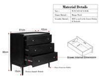 Wellington Solid Wood Chest of Drawer Furniselan-Natural Finish