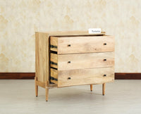 Wellington Solid Wood Chest of Drawer Furniselan-Natural Finish