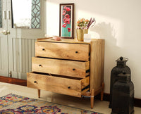 Wellington Solid Wood Chest of Drawer Furniselan-Natural Finish