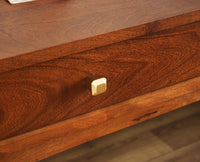 Wellington Solid Wood Coffee Table Furniselan - Brown-Finish