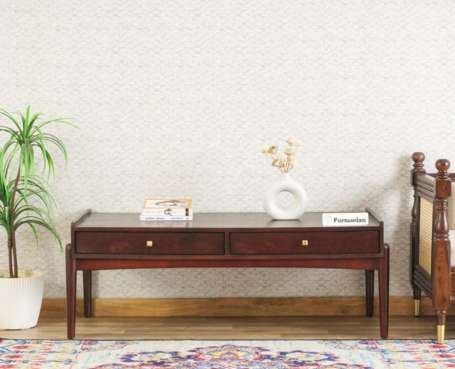 Wellington Solid Wood Coffee Table Furniselan - Grey-Finish