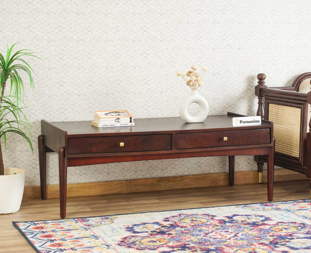Wellington Solid Wood Coffee Table Furniselan - Grey-Finish