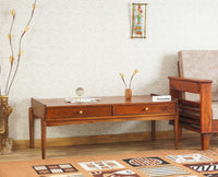Wellington Solid Wood Coffee Table Furniselan - Brown-Finish