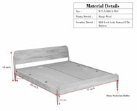 Wellington Solid Wood King Size Bed - King Size Bed - Furniselan