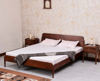 Wellington Solid Wood Queen Size Bed - Queen Size Bed - Furniselan
