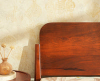 Wellington Solid Wood King Size Bed Brown Finish