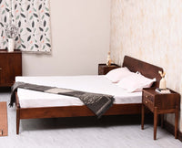 Wellington Solid Wood Queen Size Bed - Queen Size Bed - Furniselan