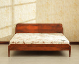 Wellington Solid Wood King Size Bed Brown Finish