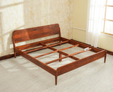 Wellington Solid Wood King Size Bed Brown Finish