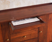 Wellington Solid Wood Sideboard Cabinet - Sideboard - Furniselan - Brown-Finish
