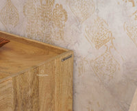 Wellington Solid Wood Sideboard Cabinet Furniselan - Natural-Finish