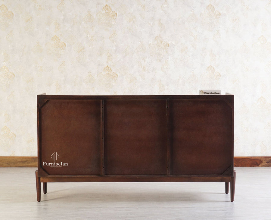 Wellington Solid Wood Sideboard Cabinet - Sideboard - Furniselan - Grey-Finish