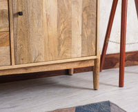 Wellington Solid Wood Sideboard Cabinet Furniselan - Natural-Finish