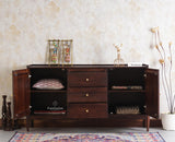Wellington Solid Wood Sideboard Cabinet - Sideboard - Furniselan - Grey-Finish