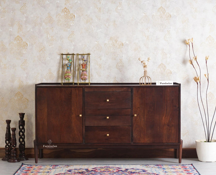 Wellington Solid Wood Sideboard Cabinet - Sideboard - Furniselan
