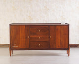 Wellington Solid Wood Sideboard Cabinet - Sideboard - Furniselan - Brown-Finish