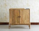 Wellington Solid Wood Sideboard Cabinet Two Door - Sideboard - Furniselan- Natural Finish