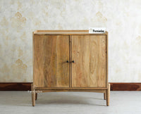 Wellington Solid Wood Sideboard Cabinet Two Door - Sideboard - Furniselan- Natural Finish