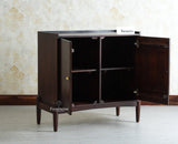 Wellington Solid Wood Sideboard Cabinet Two Door - Sideboard - Furniselan- Grey Finish