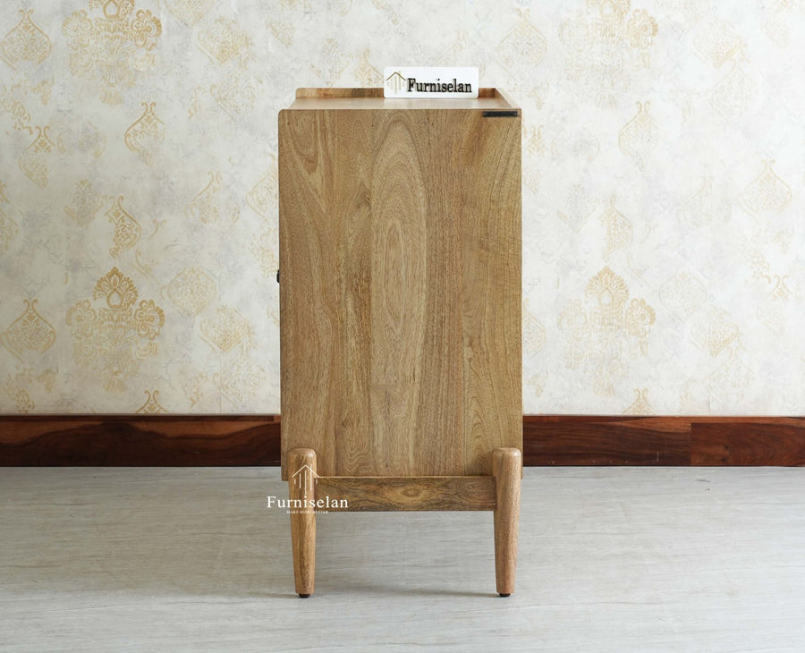 Wellington Solid Wood Sideboard Cabinet Two Door - Sideboard - Furniselan- Natural Finish