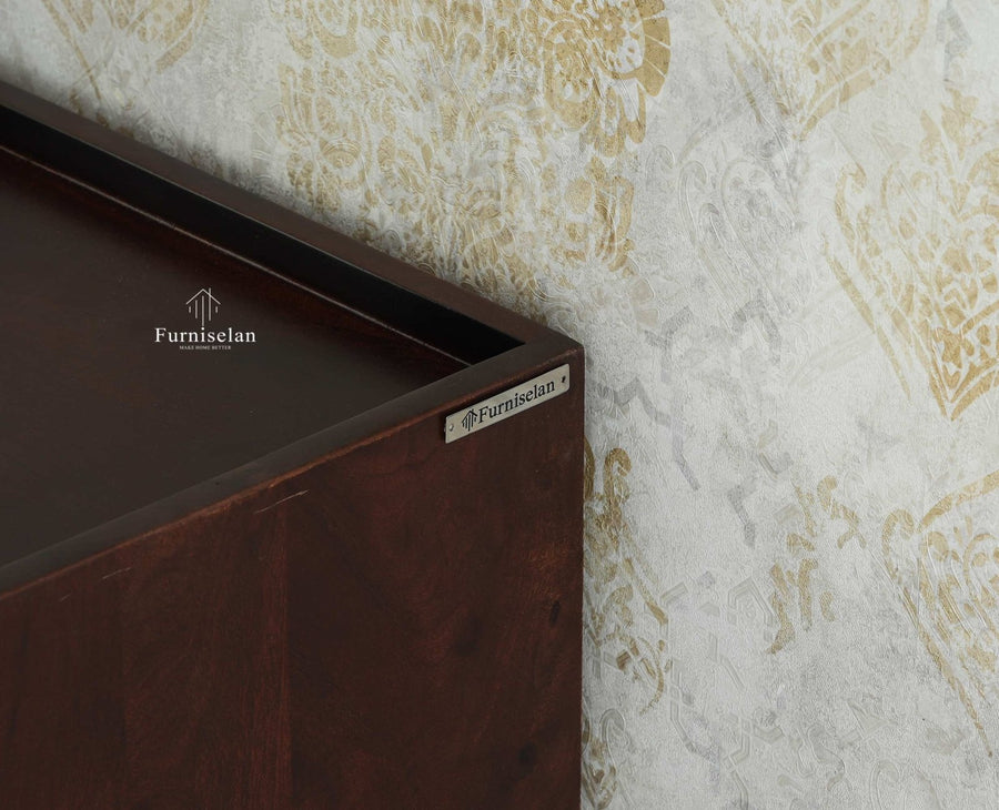 Wellington Solid Wood Sideboard Cabinet Two Door - Sideboard - Furniselan- Grey Finish