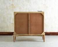 Wellington Solid Wood Sideboard Cabinet Two Door - Sideboard - Furniselan- Natural Finish