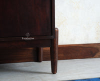 Wellington Solid Wood Sideboard Cabinet Two Door - Sideboard - Furniselan- Grey Finish
