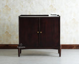 Wellington Solid Wood Sideboard Cabinet Two Door - Sideboard - Furniselan- Grey Finish