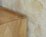 Wellington Solid Wood Sideboard Cabinet Two Door - Sideboard - Furniselan- Natural Finish