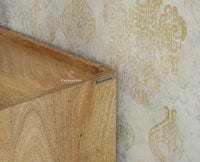 Wellington Solid Wood Sideboard Cabinet Two Door - Sideboard - Furniselan- Natural Finish