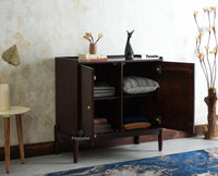 Wellington Solid Wood Sideboard Cabinet Two Door - Sideboard - Furniselan- Grey Finish