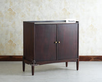 Wellington Solid Wood Sideboard Cabinet Two Door - Sideboard - Furniselan- Grey Finish