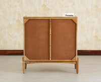 Wellington Solid Wood Sideboard Cabinet Two Door and Drawers natural finish