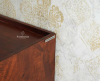 Wellington Solid Wood Sideboard Cabinet Two Door and Drawers - Sideboard - Furniselan - Brown Finish