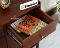 Wellington Solid Wood Sideboard Cabinet Two Door and Drawers - Sideboard - Furniselan - Brown Finish