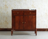 Wellington Solid Wood Sideboard Cabinet Two Door and Drawers - Sideboard - Furniselan - Brown Finish