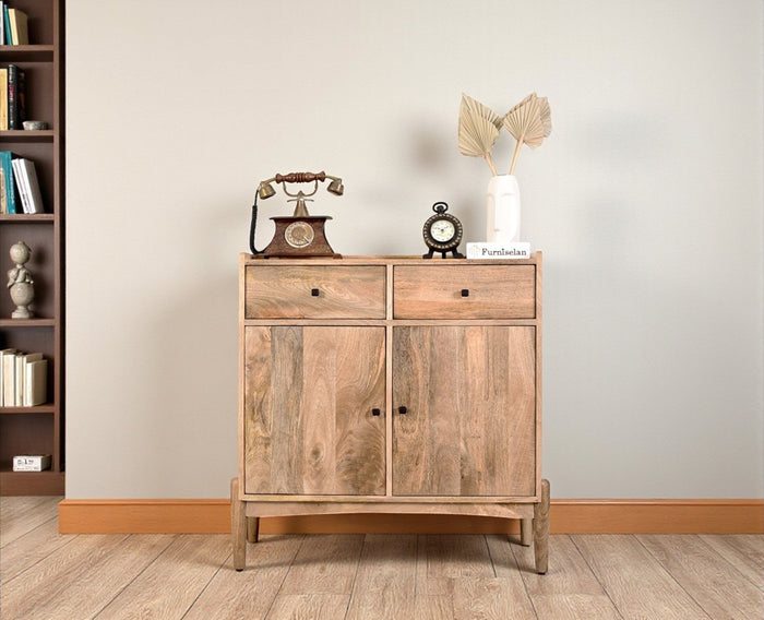 Wellington Solid Wood Sideboard Cabinet Two Door and Drawers - Sideboard - Furniselan
