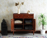 Wellington Solid Wood Sideboard Cabinet Two Door and Drawers - Sideboard - Furniselan - Brown Finish