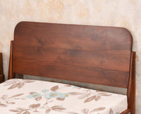 Wellington Solid Wood Single Size Bed - Single Size Bed - Furniselan Brown Finish
