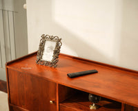 Wellington Solid Wood TV Cabinet Two Door and One Drawer- Brown Finish