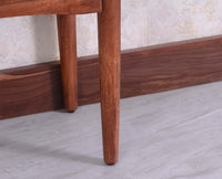 Wellington Solid Wood Two Drawer Side Table - Furniselan Brown Finish