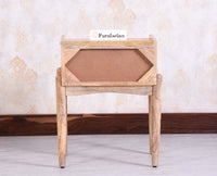 Wellington Solid Wood Two Drawer Side Table - Furniselan Natural Finish